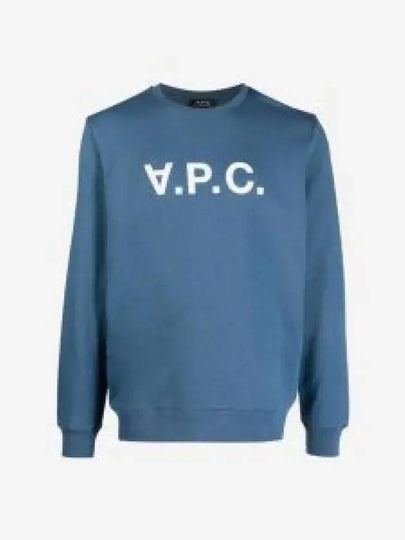 VPC Logo Crew Neck Sweatshirt Blue - A.P.C. - BALAAN 2