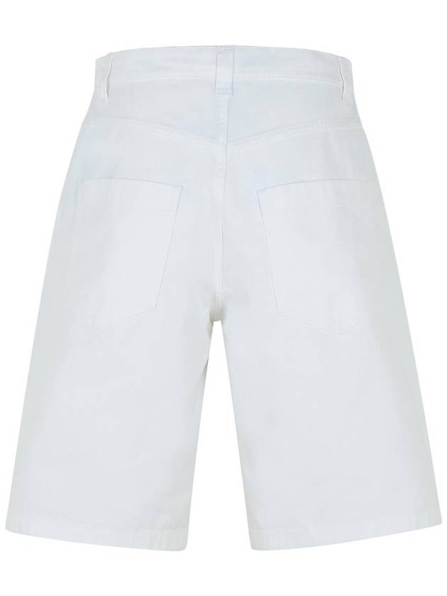 Moschino White Cotton Bermuda Shorts - MOSCHINO - BALAAN 3