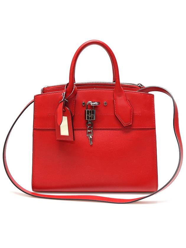 M51030 ROUGE Red Calfskin City Steamer PM 2WAY - LOUIS VUITTON - BALAAN 1