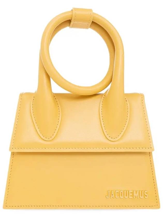 Coil Handle Le Chiquito Tote Bag Dark Yellow - JACQUEMUS - BALAAN.