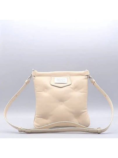 Maison Margiela SB1WG0005 Beige Leather Glam Slam Flat Pocket Shoulder Bag - MAISON MARGIELA - BALAAN 2