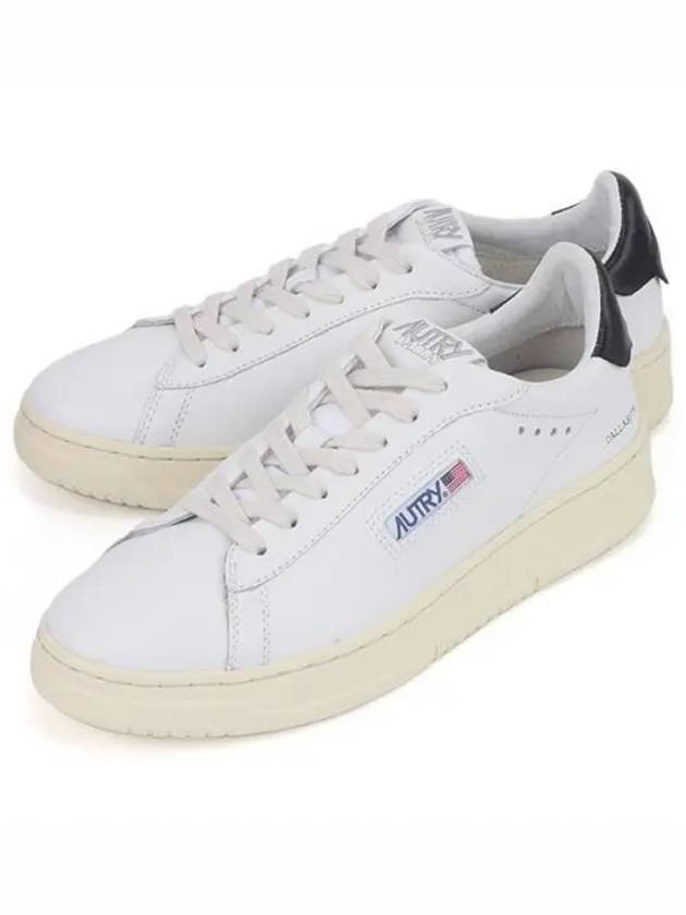 Dallas Black Tab Leather Low Top Sneakers White - AUTRY - BALAAN 2