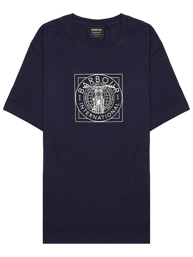 International Miles Short Sleeve T-Shirt Navy - BARBOUR - BALAAN 11