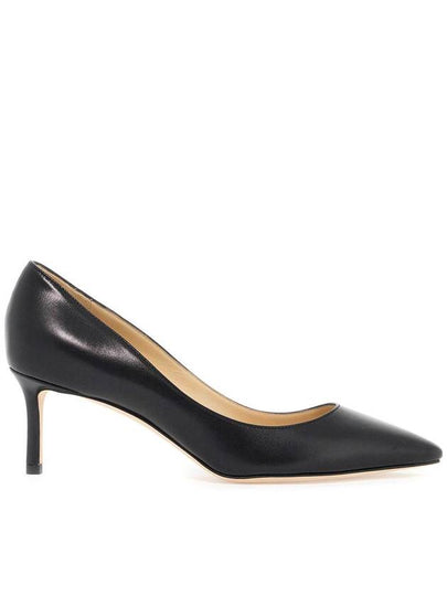 Romi 60 Matte Leather Pumps Black - JIMMY CHOO - BALAAN 2