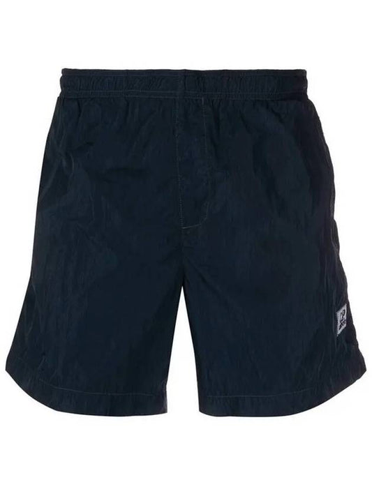 Logo Patch Swim Shorts Navy - CP COMPANY - BALAAN 2