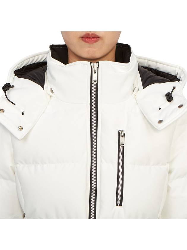 Cloud Belted Hooded Long Padded White - MOOSE KNUCKLES - BALAAN 8