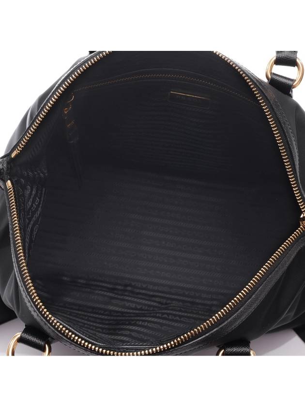 Tessuto Nylon Saffiano Tote Shoulder Bag Black - PRADA - BALAAN 7