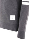 4 Bar Loopback Jersey Sweatshirt Dark Grey - THOM BROWNE - BALAAN 5