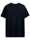 Men's Untitled Studded Crew Neck Cotton Short Sleeve T-Shirt Black - VALENTINO - BALAAN 3