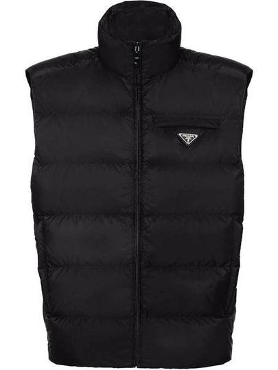 Re-Nylon Sleeveless Down Padded Jacket Black - PRADA - BALAAN 2