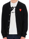 Men's Cardigan Black P1N076 - COMME DES GARCONS - BALAAN 1