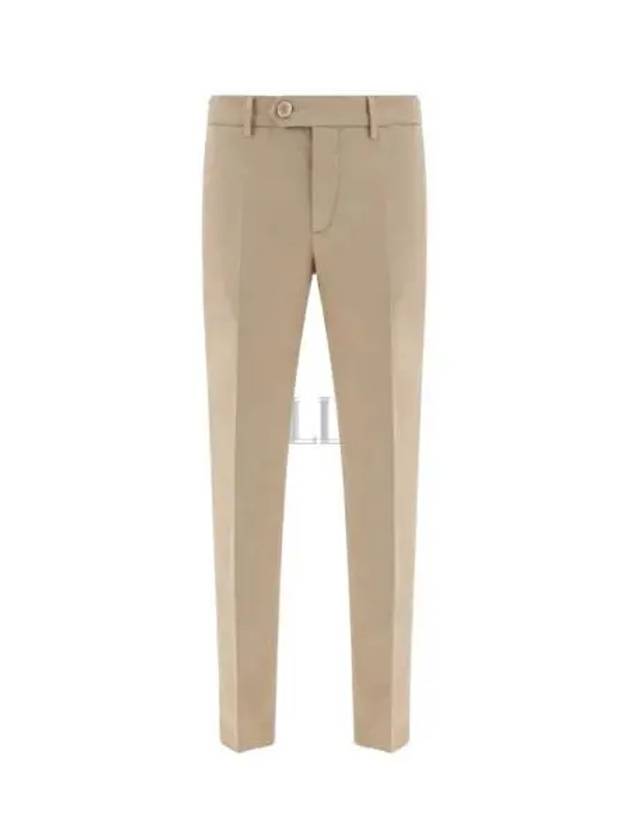 Tapered Chino Cotton Straight Pants Beige - BRUNELLO CUCINELLI - BALAAN 2