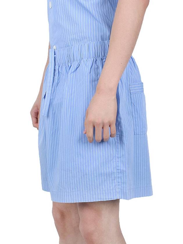 Poplin Striped Pajama Short Pants SWS PS - TEKLA - BALAAN 9