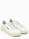 Dallas White Tab Leather Low Top Sneakers White - AUTRY - BALAAN 3