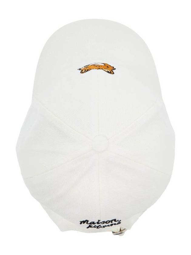 Large Fox Head 6P Ball Cap White - MAISON KITSUNE - BALAAN 5