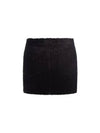 Damia Corduroy Mini A-Line Skirt Black - ISABEL MARANT - BALAAN 3