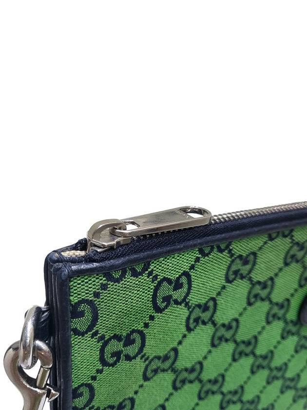 Women s 657581 Green GG Supreme Canvas Clutch Bag Strap - GUCCI - BALAAN 6