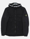 Wappen Patch Old Treatment Hooded Zip Up Up Navy - STONE ISLAND - BALAAN 3