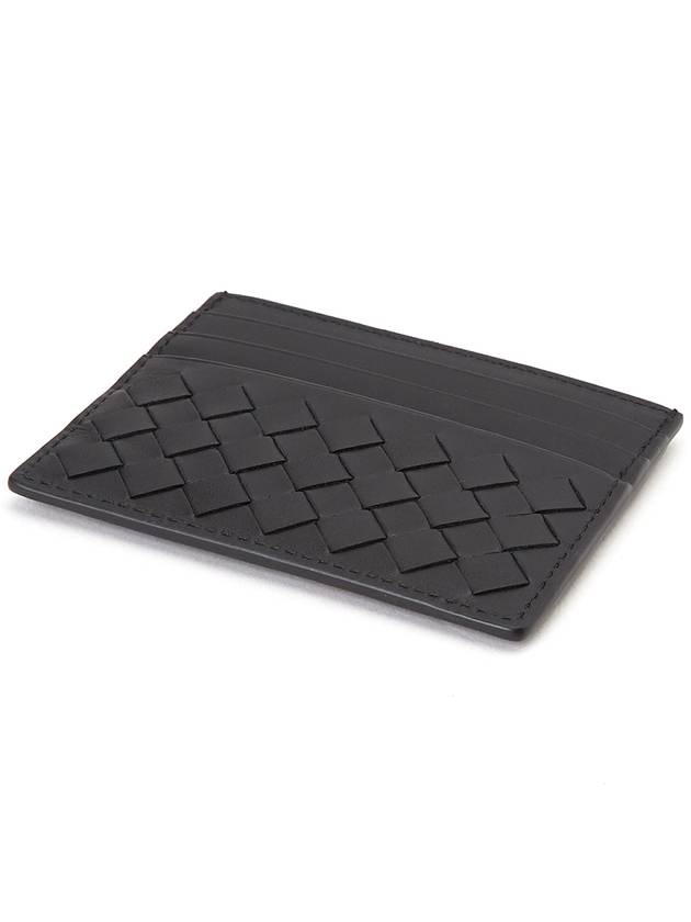 Intrecciato Classic Credit Card Case Black - BOTTEGA VENETA - BALAAN 4