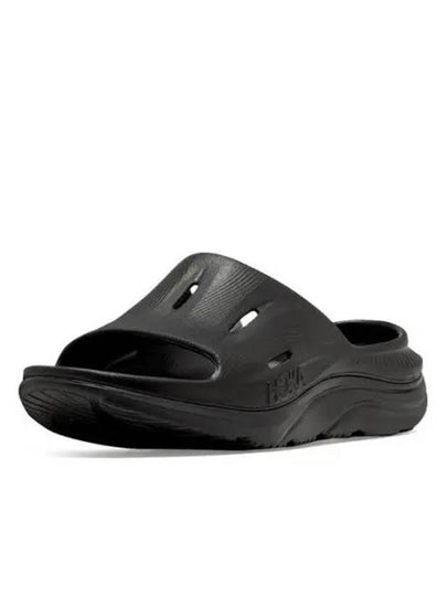 Ora Recovery Slide 3 Slippers Black - HOKA ONE ONE - BALAAN 2