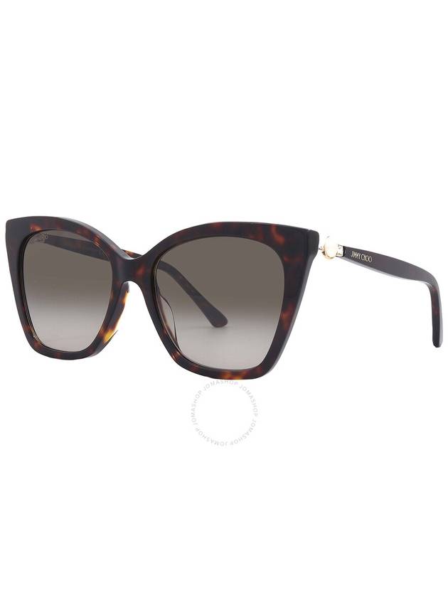 Jimmy Choo Brown Gradient Cat Eye Ladies Sunglasses RUA/G/S 0086/HA 56 - JIMMY CHOO - BALAAN 3