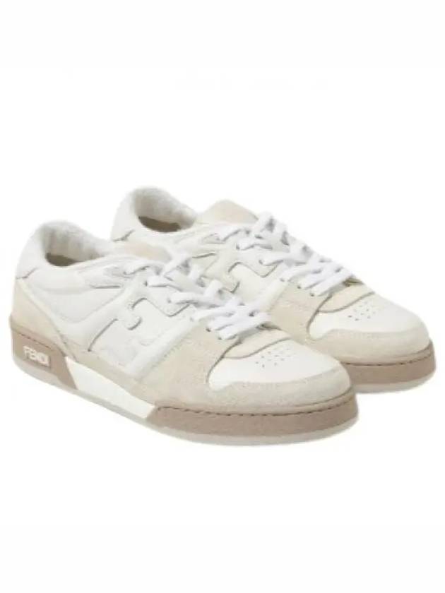 Match FF Logo Low Top Sneakers White - FENDI - BALAAN 2