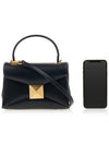 One Stud Nappa Mini Tote Bag Black - VALENTINO - BALAAN 7