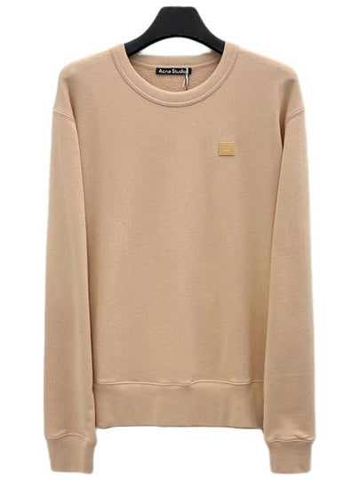 Face Patch Crew Neck Sweatshirt Powder Pink - ACNE STUDIOS - BALAAN 2