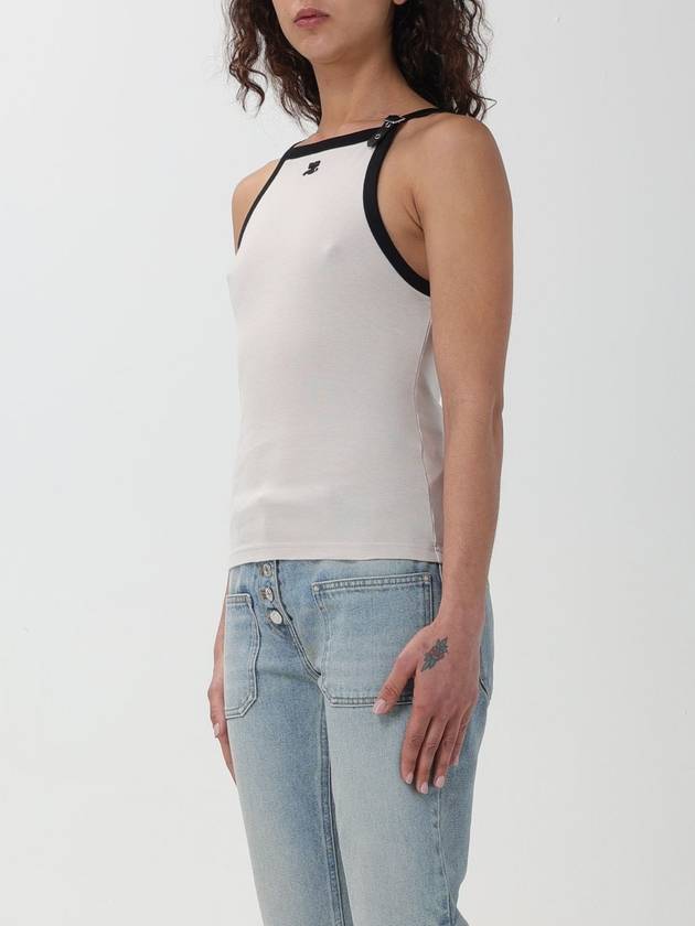 Buckle Contrast Sleeveless Smoke Grey - COURREGES - BALAAN 5