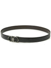 Ferragamo Men's Adjustable Gancini Belt 67 9938 NERO HICKORY 0694531 - SALVATORE FERRAGAMO - BALAAN 5