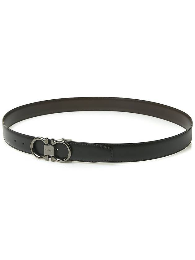 Ferragamo Men's Adjustable Gancini Belt 67 9938 NERO HICKORY 0694531 - SALVATORE FERRAGAMO - BALAAN 5