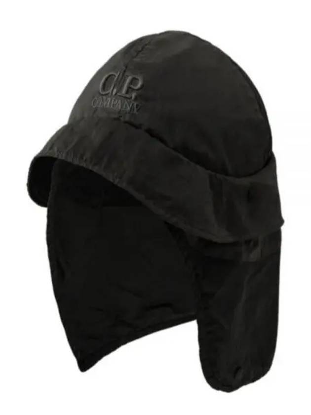 Embroidered Logo Earflap Bucket Hat Black - CP COMPANY - BALAAN 2