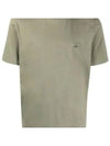 Logo Patch Crew Neck Cotton Short Sleeve T-Shirt Bronze Green - CP COMPANY - BALAAN 2