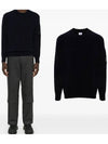 Lambswool GRS Crew Neck Knit Top Purple - CP COMPANY - BALAAN 2