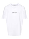 Logo embroidered short sleeve tee - LANVIN - BALAAN 1