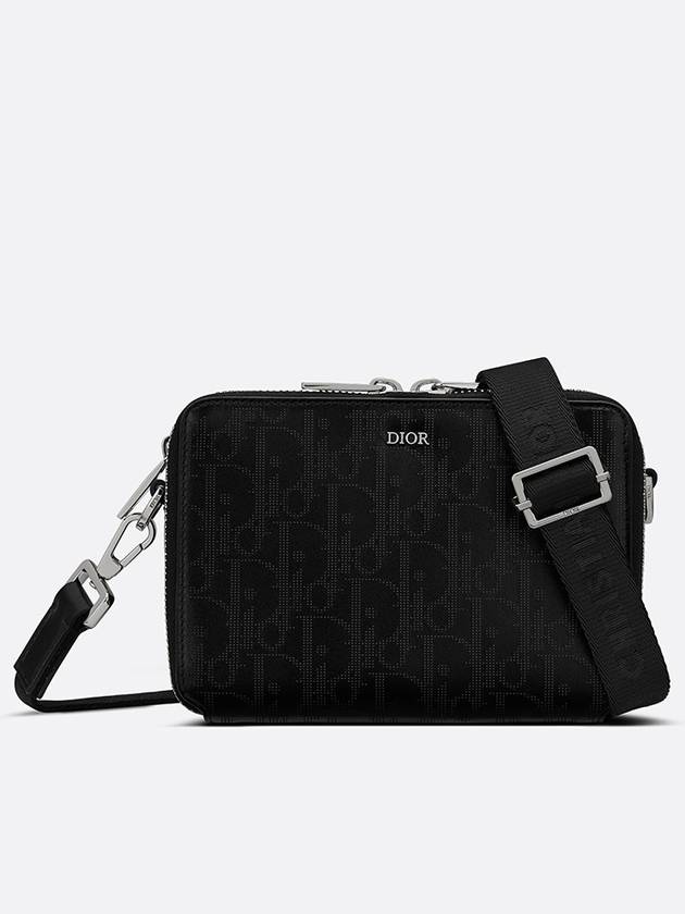 Oblique Galaxy Messenger Bag Black - DIOR - BALAAN.