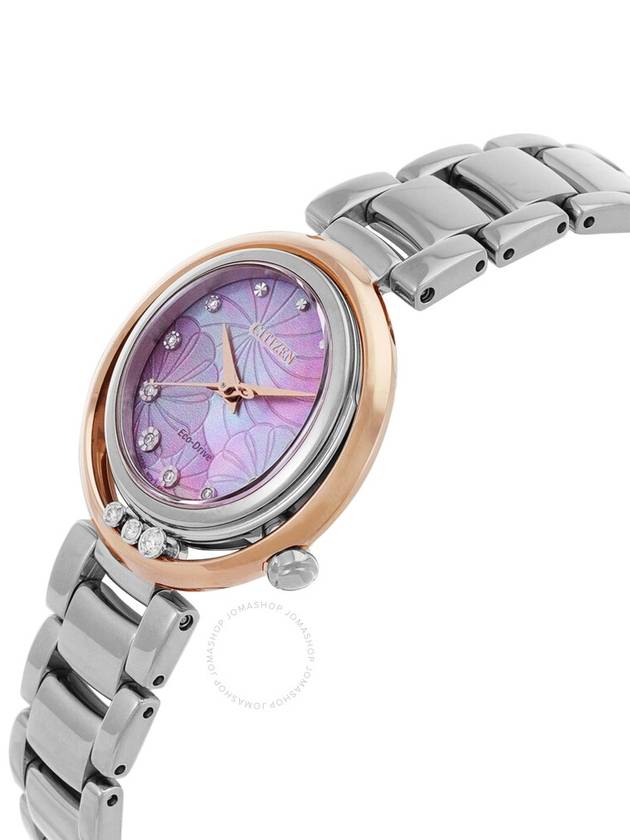 Citizen L Eco-Drive Diamond Pink Mother of Pearl Dial Ladies Watch EM1114-80Y - CITIZEN - BALAAN 2