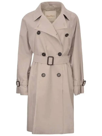 Titrench Cotton Trench Coat Ecru - MAX MARA - BALAAN 2