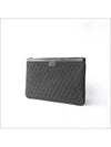 FF Logo Canvas Medium Clutch Bag Black - FENDI - BALAAN 7