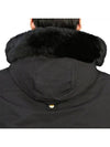 Gold Ballistic Bomber Jacket Black Fox Fur Black - MOOSE KNUCKLES - BALAAN 4