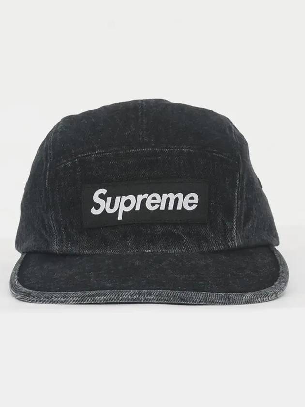 Patch logo denim camp cap SS24H81 BLACK - SUPREME - BALAAN 3