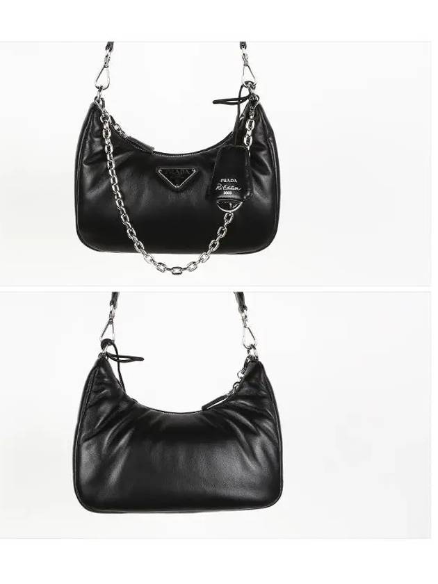 Re-Edition 2005 Padded Nappa Leather Shoulder Bag Black - PRADA - BALAAN 3