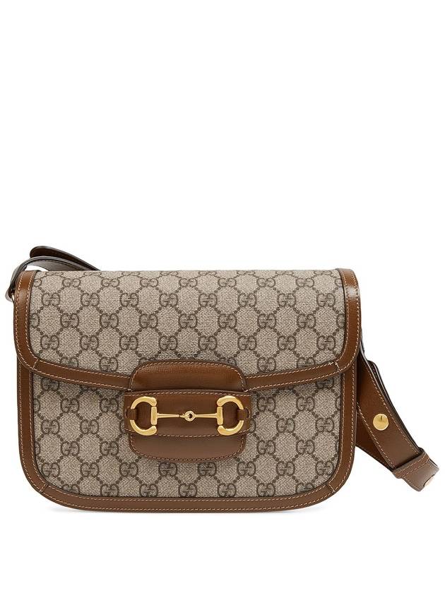 Horsebit 1955 GG Supreme Shoulder Bag Brown - GUCCI - BALAAN 2