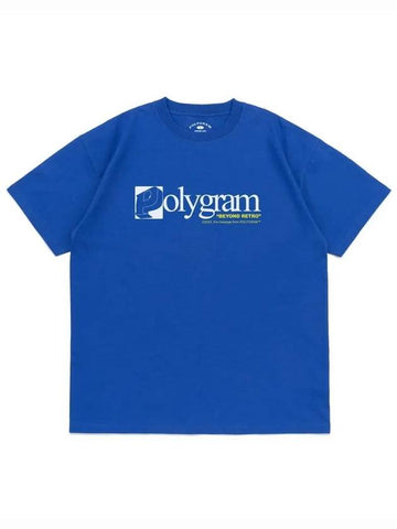 SQUARE P LOGO T SHIRTS OCEAN BLUE - POLYGRAM - BALAAN 1