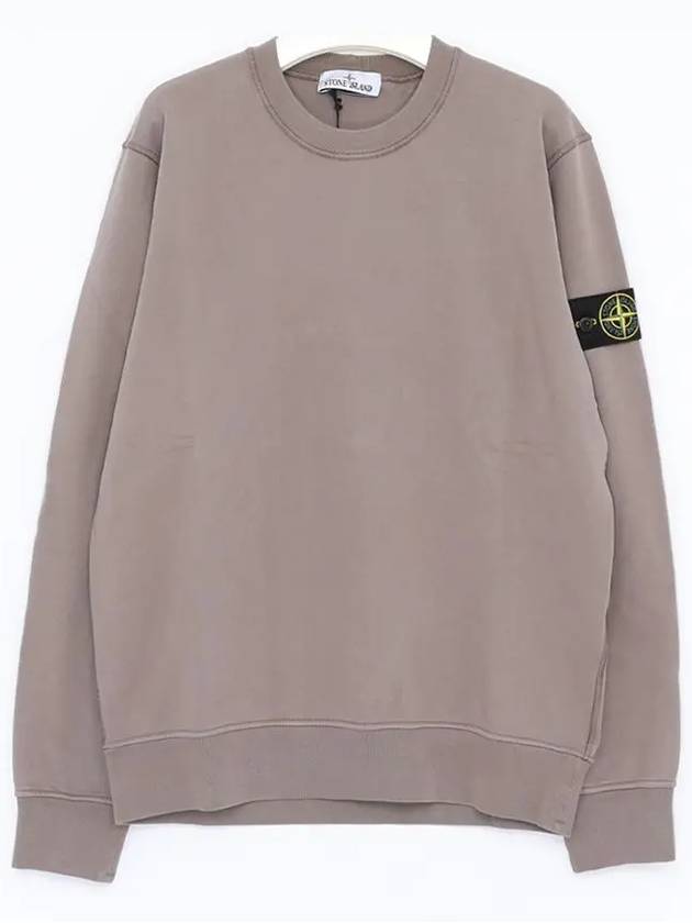 Wappen Patch Garment Dyed Sweatshirt Grey - STONE ISLAND - BALAAN 4