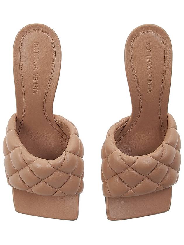 Quilted Nappa Sandal Heels Cipria - BOTTEGA VENETA - BALAAN 7