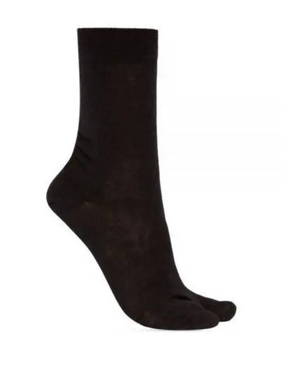 Tabi Ribbed Wool Blend Socks Black - MAISON MARGIELA - BALAAN 2