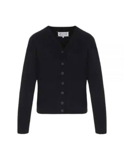 4 Stitch Lambswool Cardigan Navy - MAISON MARGIELA - BALAAN 2