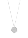 logo coin necklace silver - A.P.C. - BALAAN.