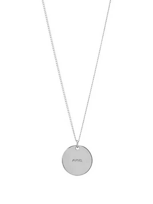 logo coin necklace silver - A.P.C. - BALAAN.
